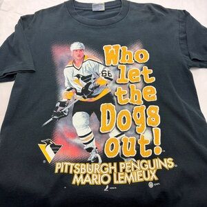 Vintage Pittsburgh Penguins Mario Lemieux Tee Meduim